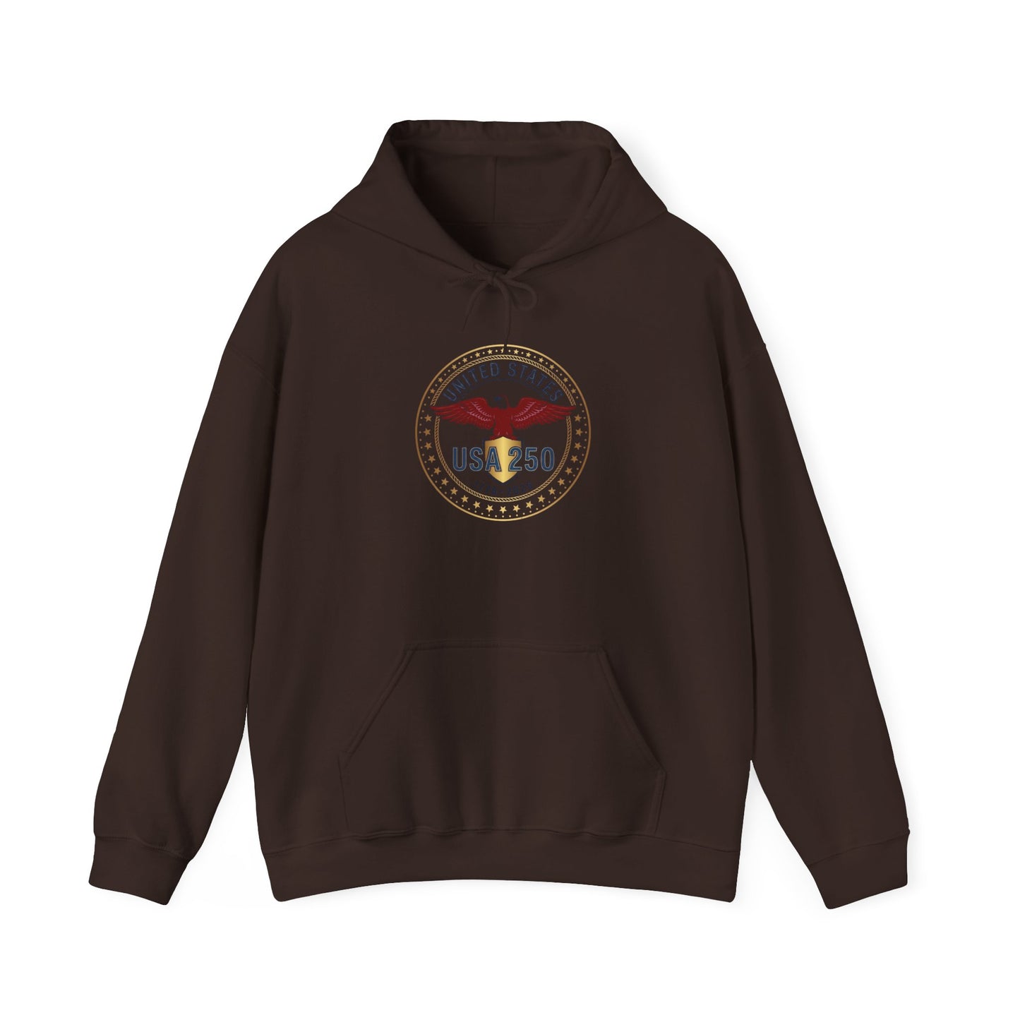 USA 250 Eagle Crest Hoodie | 4th of July 250th Anniversary, Patriotic Vintage Seal