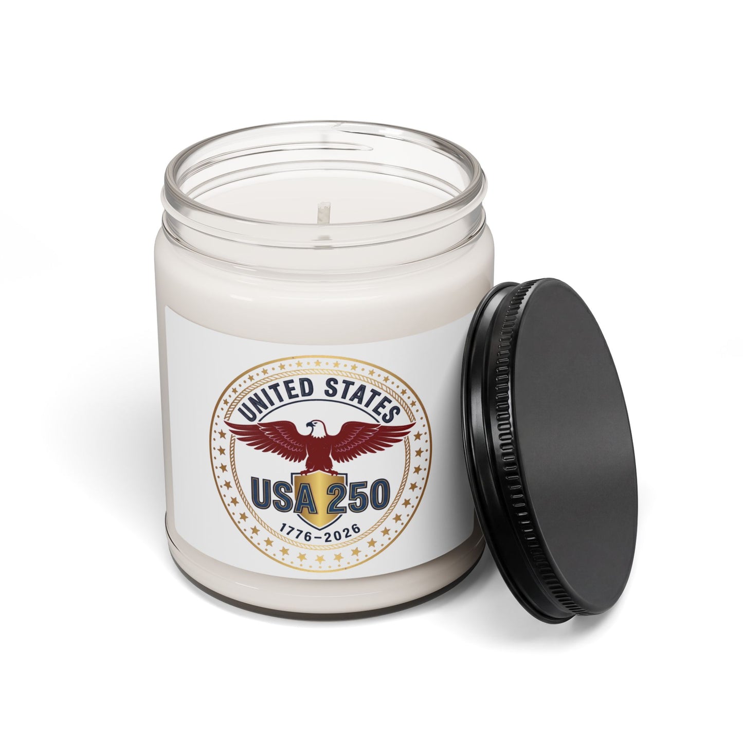 USA 250 Patriotic Seal Candle, 1776-2026 Anniversary, 4th of July
