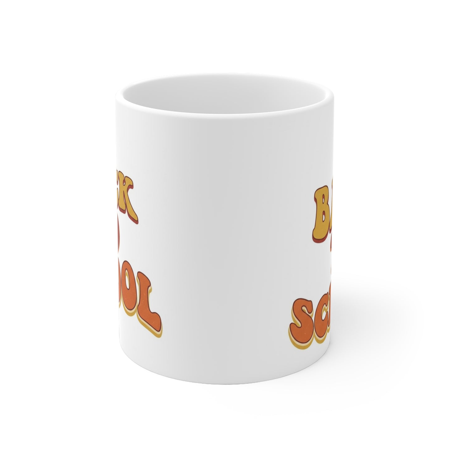 Back to School Mug — Retro Flower Café Cup