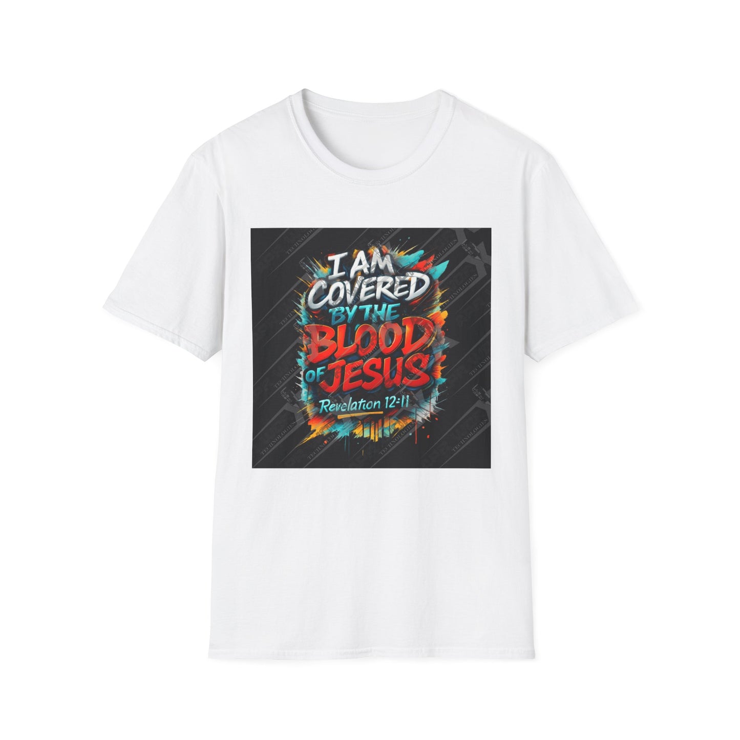 Covered by the Blood of Jesus T-Shirt — Christian Faith Graphic Tee (Revelation 12:11)