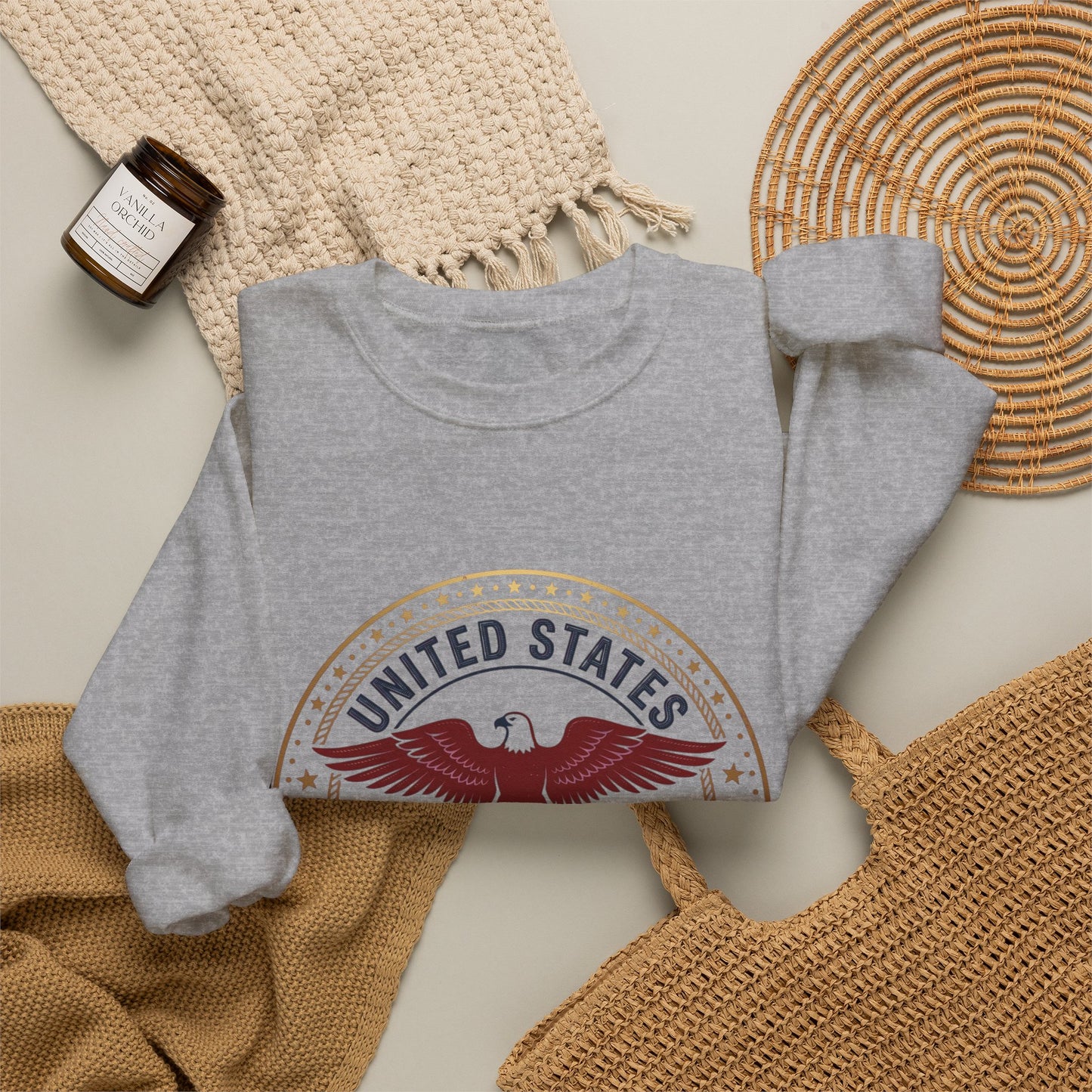 USA 250 Eagle Crest Crewneck | 1776-2026 4th of July Patriot