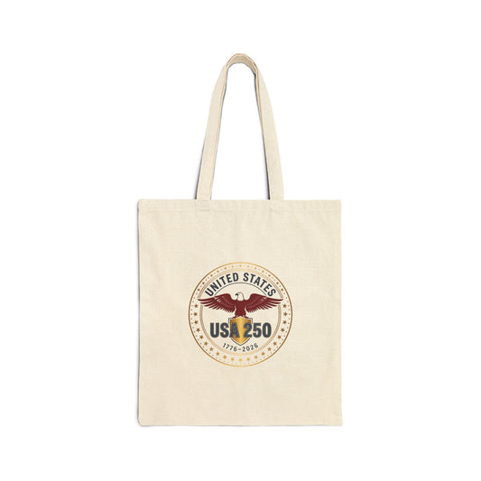 USA 250 Anniversary Tote | 4th of July Patriotic Canvas Tote