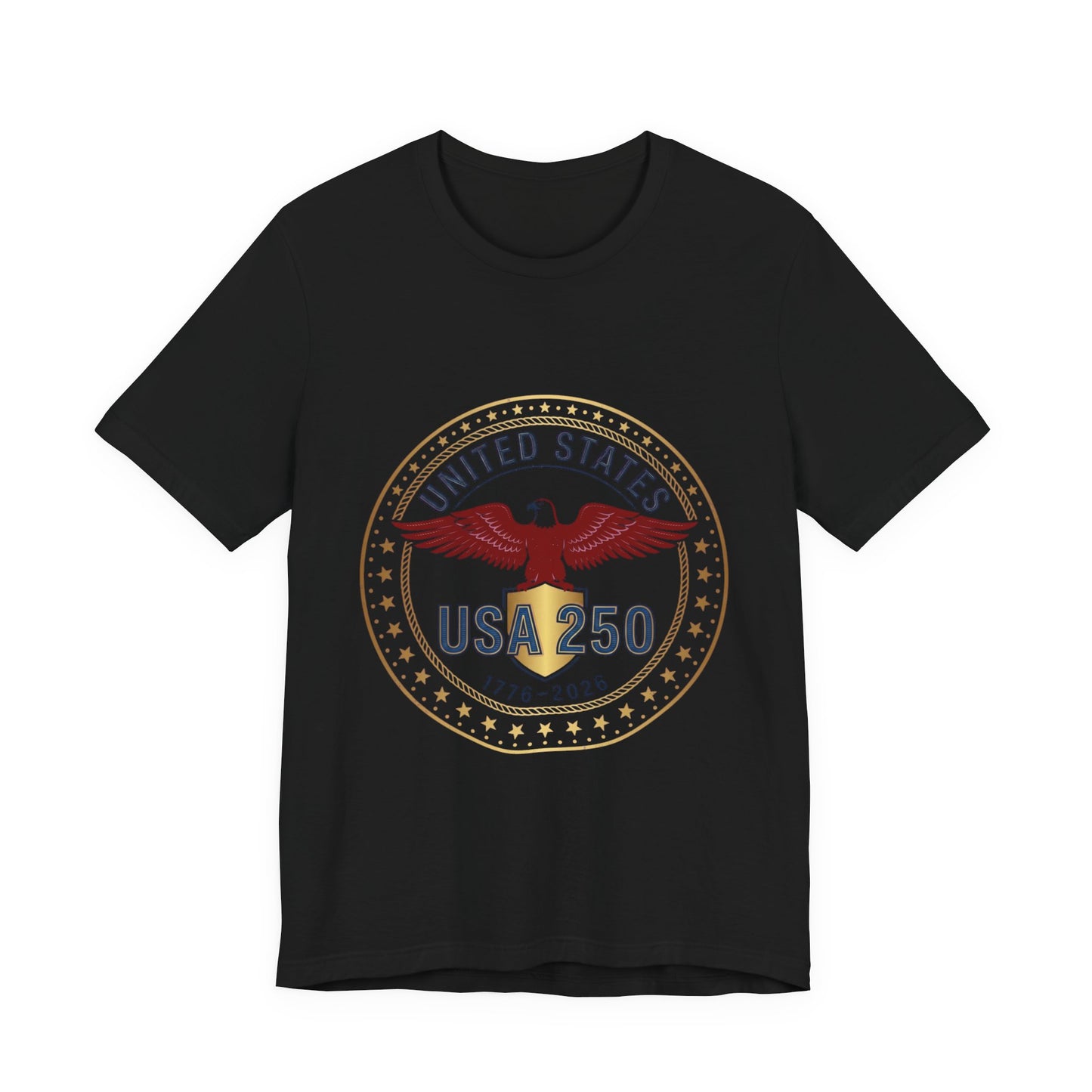 USA 250 Eagle Emblem Tee | 1776-2026 Patriotic 4th of July Anniversary