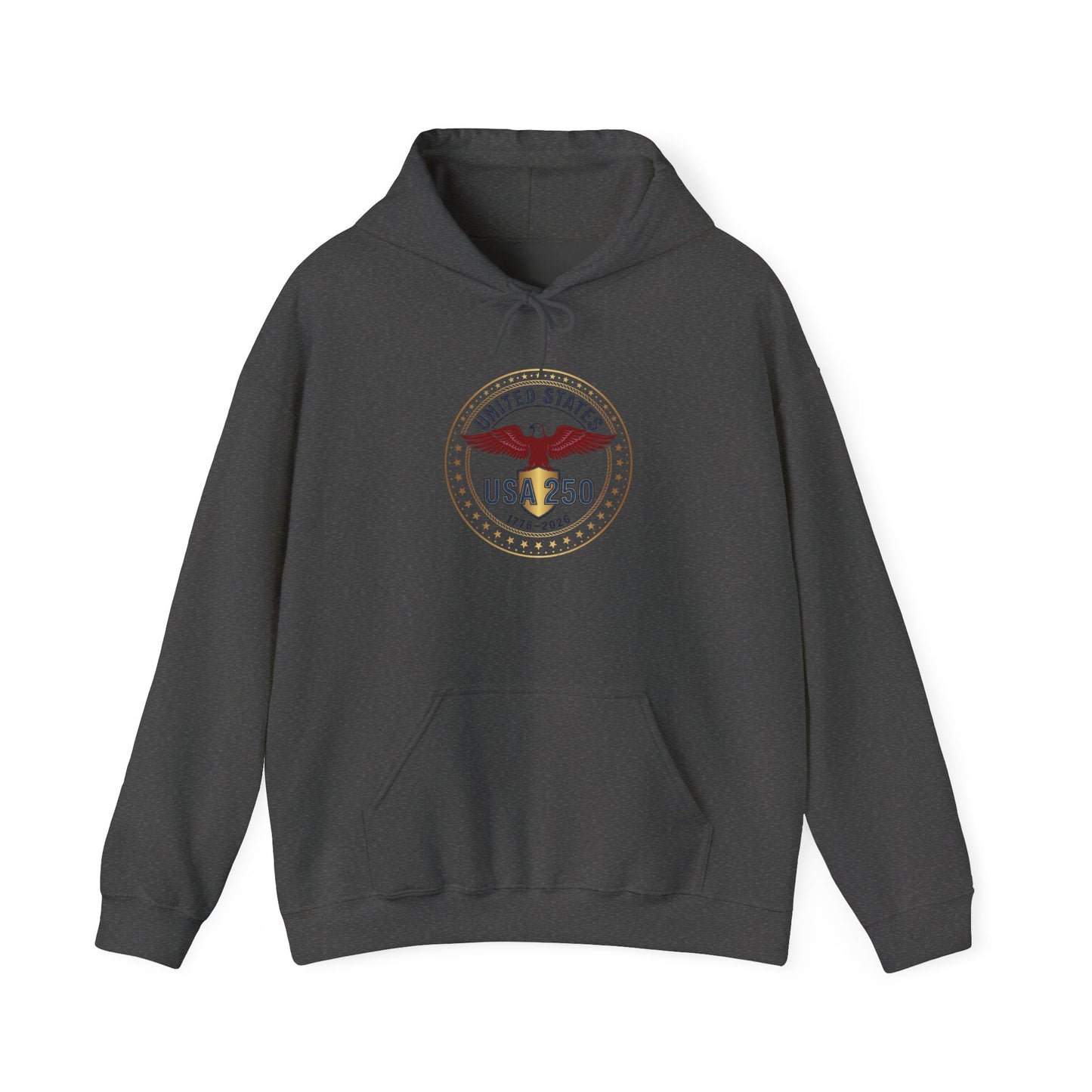 USA 250 Eagle Crest Hoodie | 4th of July 250th Anniversary, Patriotic Vintage Seal