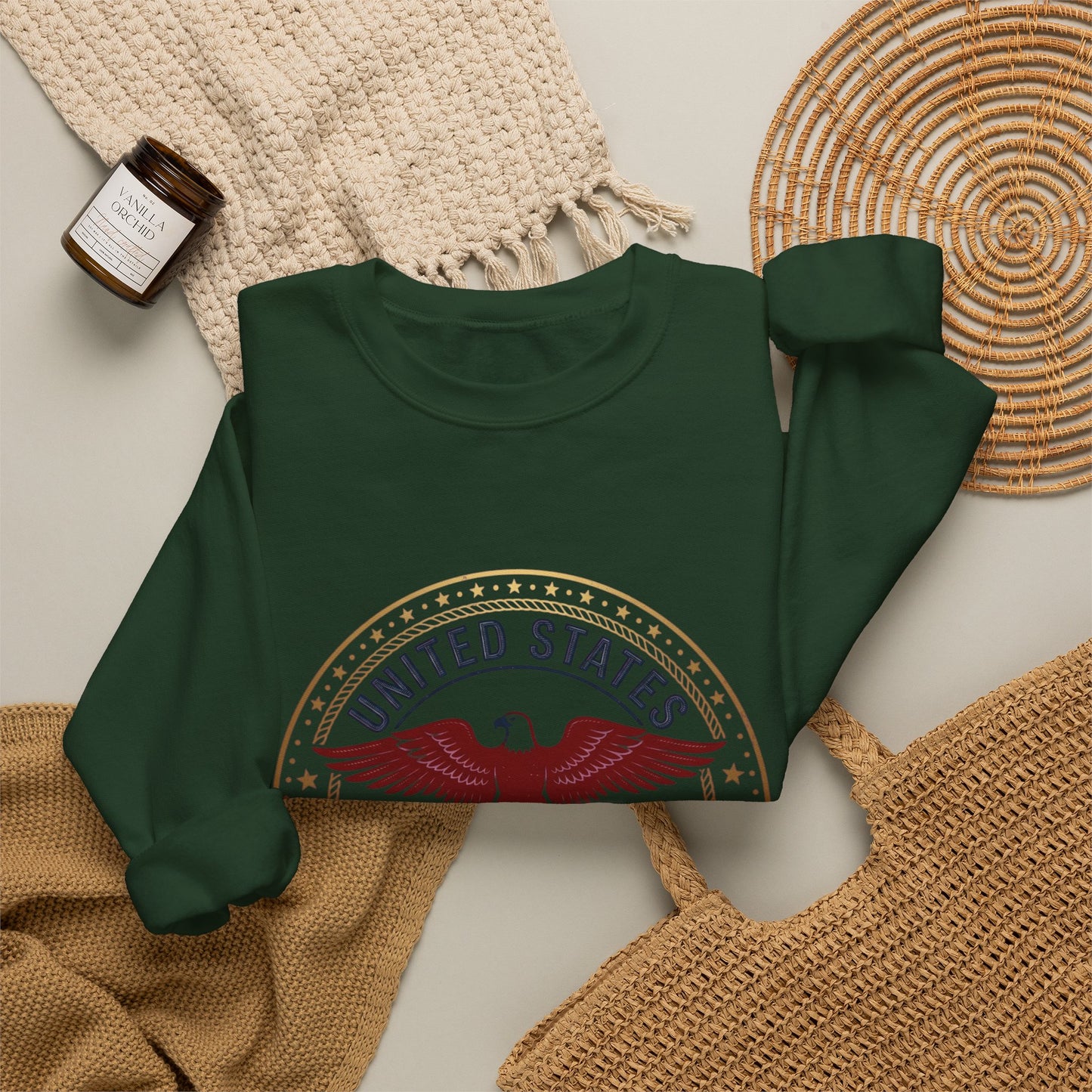 USA 250 Eagle Crest Crewneck | 1776-2026 4th of July Patriot