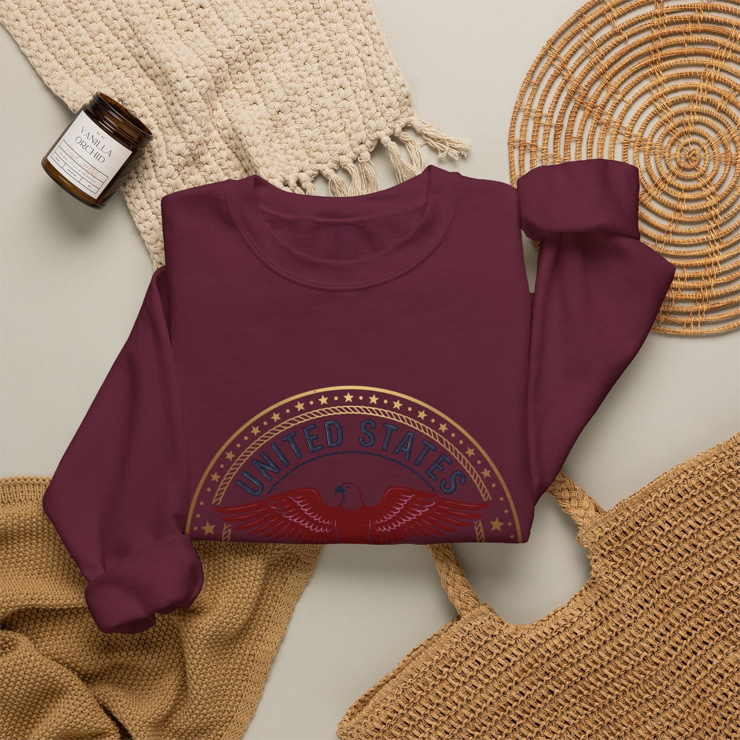 USA 250 Eagle Crest Crewneck | 1776-2026 4th of July Patriot