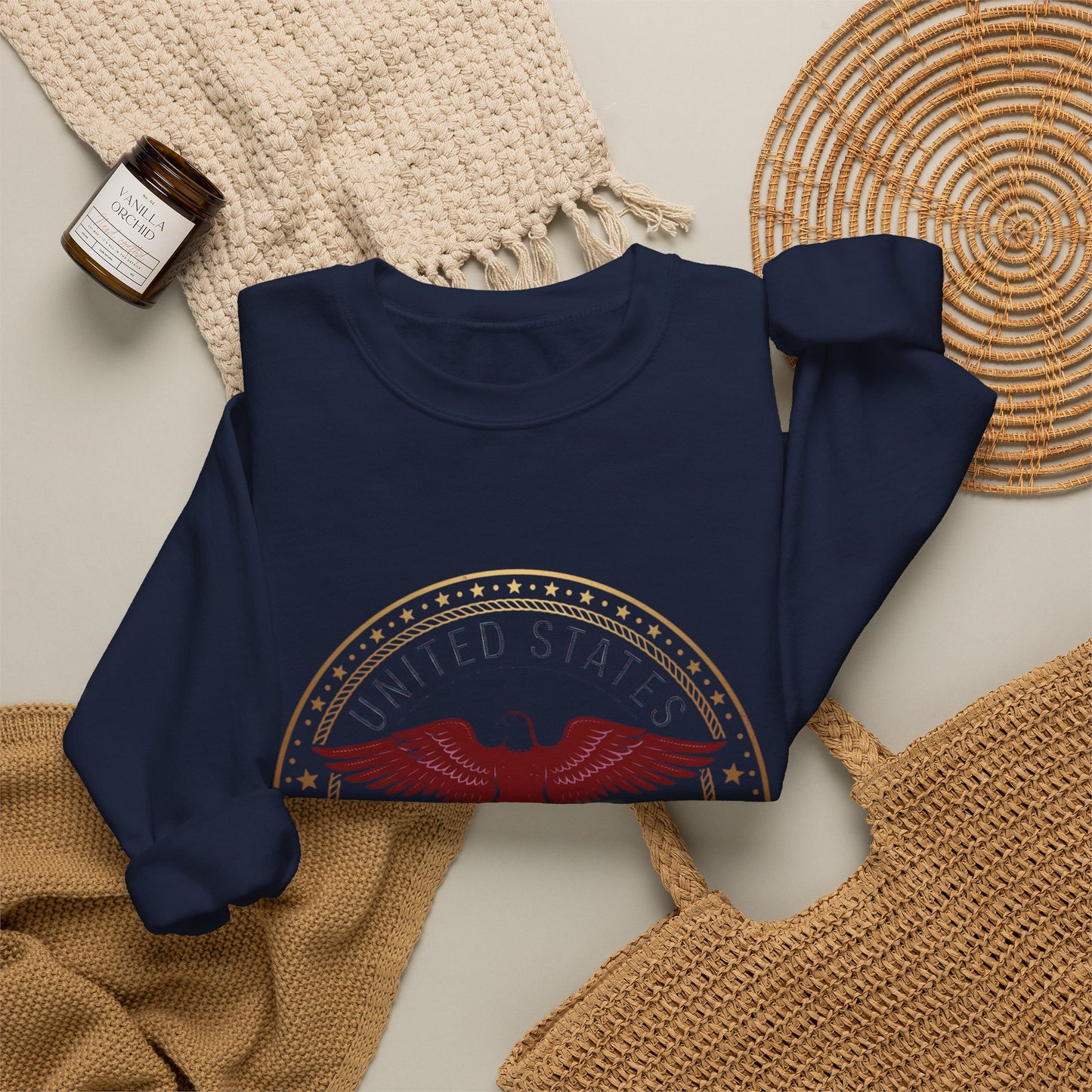 USA 250 Eagle Crest Crewneck | 1776-2026 4th of July Patriot