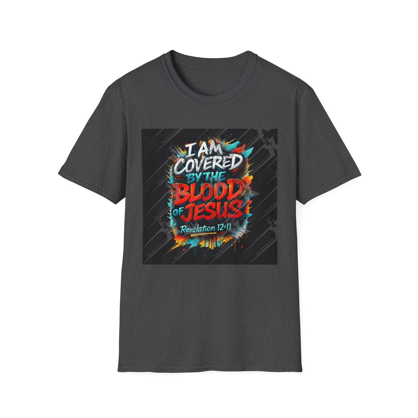 Covered by the Blood of Jesus T-Shirt — Christian Faith Graphic Tee (Revelation 12:11)