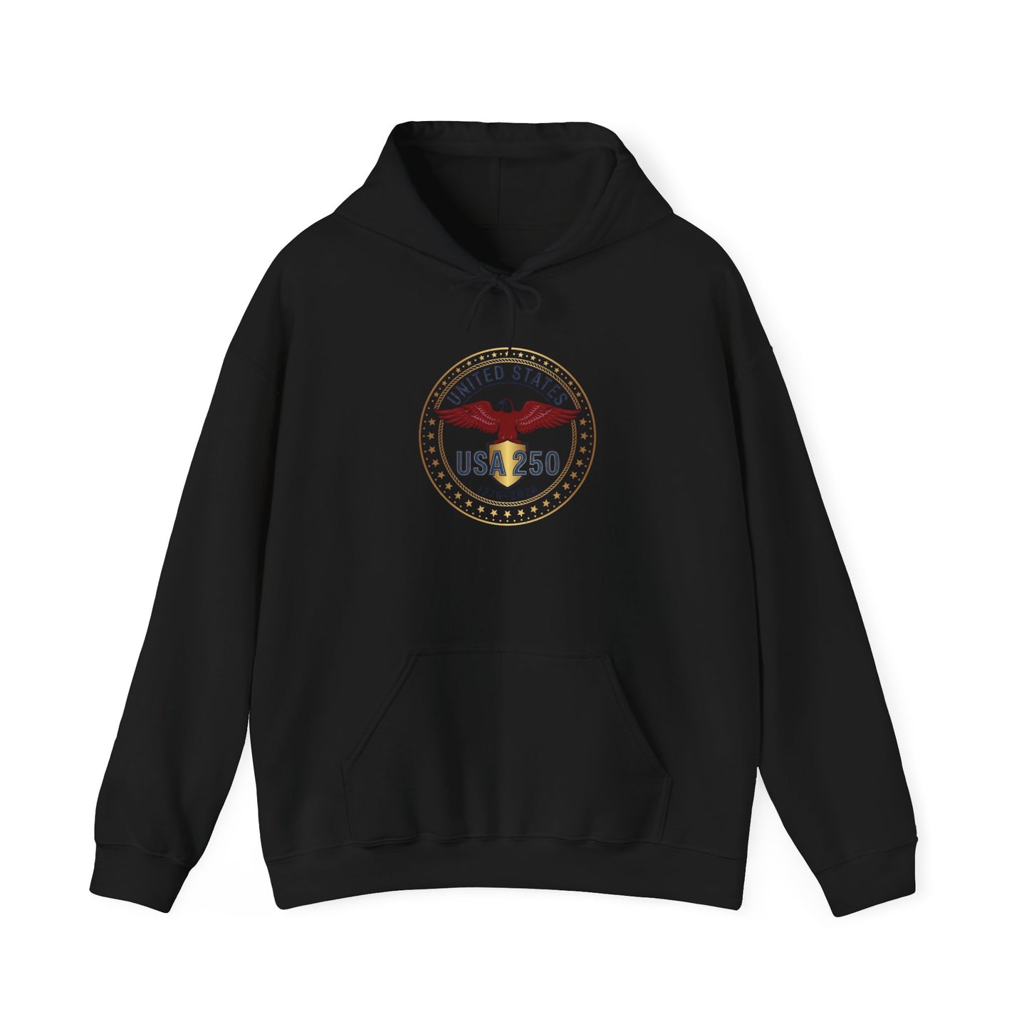 USA 250 Eagle Crest Hoodie | 4th of July 250th Anniversary, Patriotic Vintage Seal