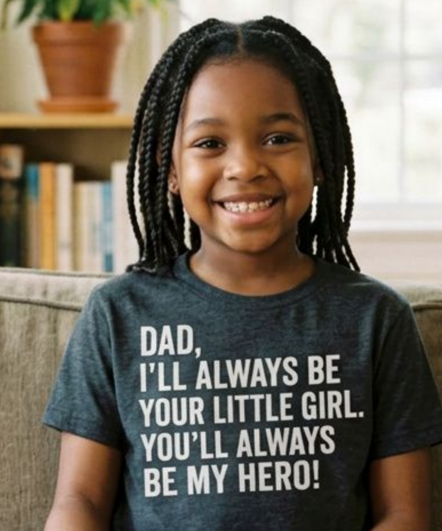 Father's Day Tee — "Dad, I Will Always Be Your Little Girl" Short-Sleeve Shirt