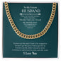 Jewelry Message Card | To My Future Husband | Cuban Link Chain