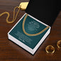 Jewelry Message Card | To My Future Husband | Cuban Link Chain
