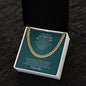 Jewelry Message Card | To My Future Husband | Cuban Link Chain