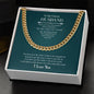 Jewelry Message Card | To My Future Husband | Cuban Link Chain