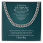 Jewelry Message Card | To My Future Husband | Cuban Link Chain