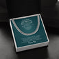 Jewelry Message Card | To My Future Husband | Cuban Link Chain