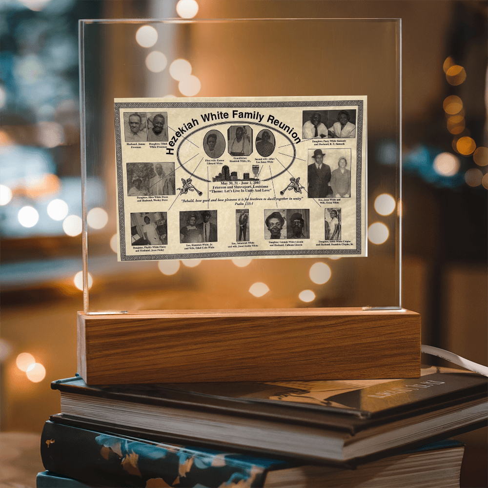 Square Acrylic Plaque-family reunion