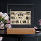 Square Acrylic Plaque-family reunion