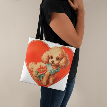 Puppy Valentine Tote Bag