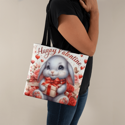 Rabbit Valentine Tote Bag
