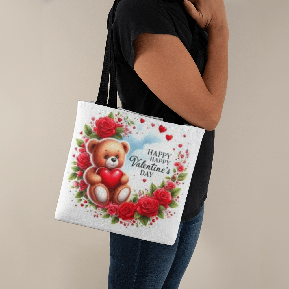 Teddy Bear Reave Valentine Tote Bag