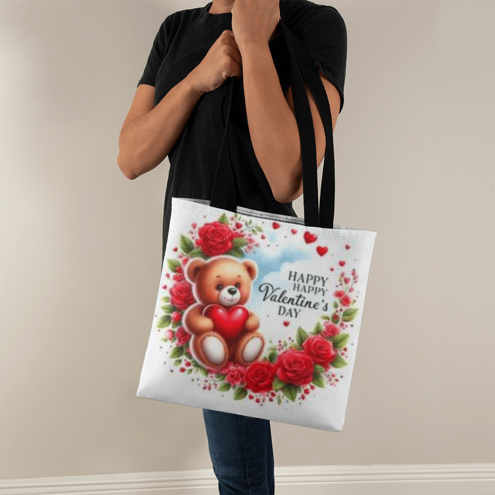 Teddy Bear Reave Valentine Tote Bag