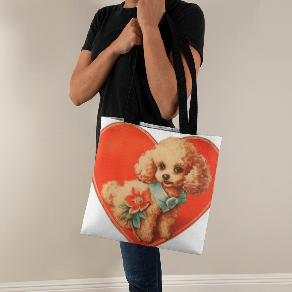 Puppy Valentine Tote Bag