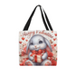 Rabbit Valentine Tote Bag