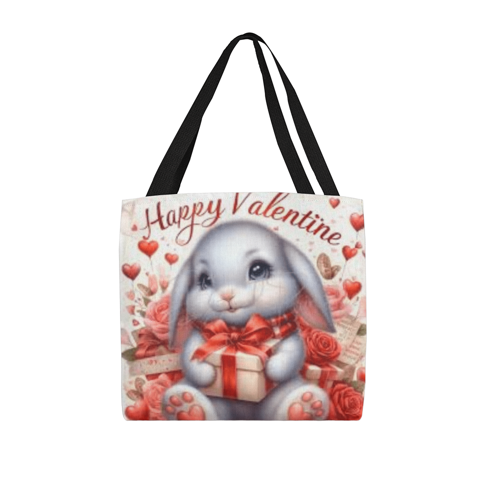 Rabbit Valentine Tote Bag