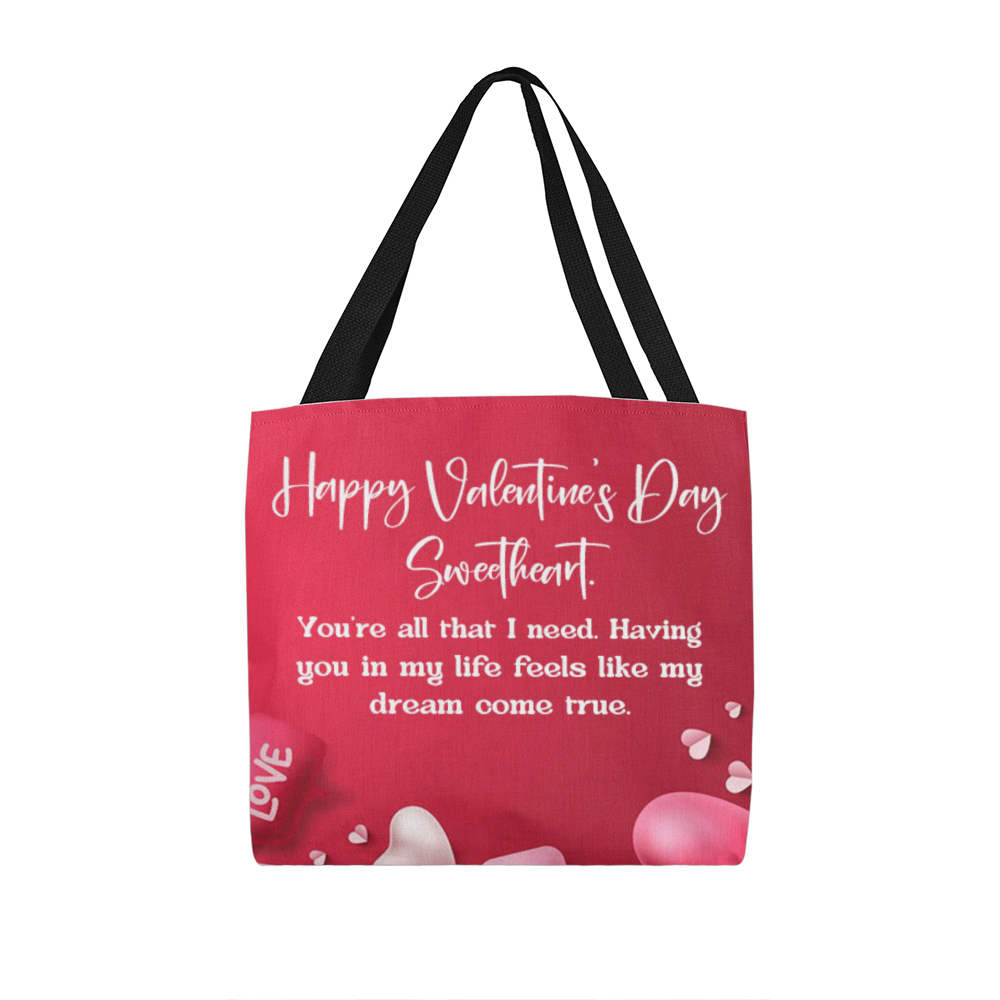 valentine sweetheart tote bag