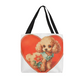 Puppy Valentine Tote Bag