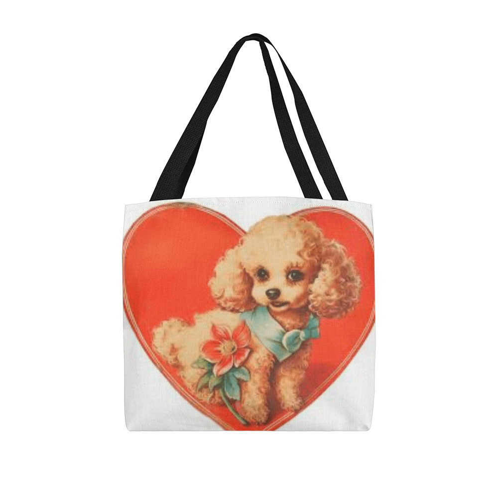 Puppy Valentine Tote Bag