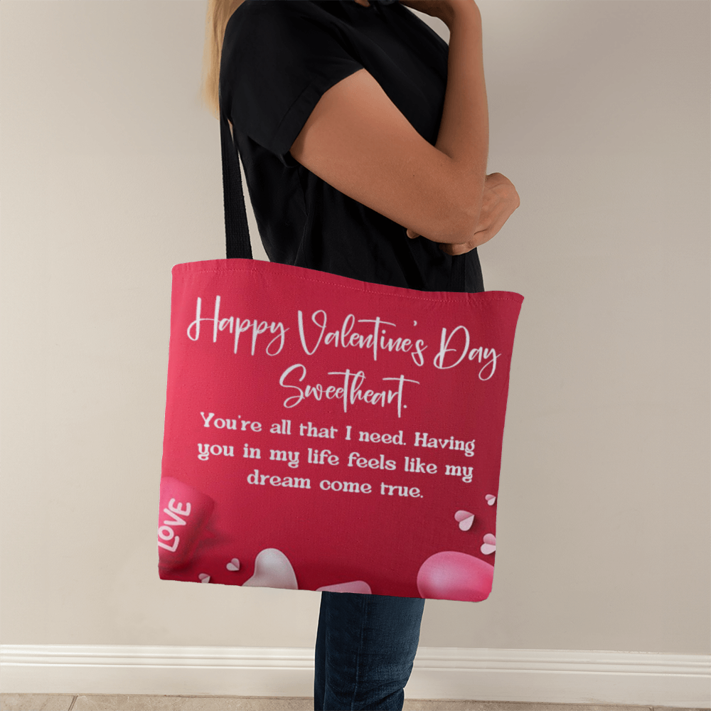 valentine sweetheart tote bag