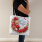 Teddy Bear Reave Valentine Tote Bag