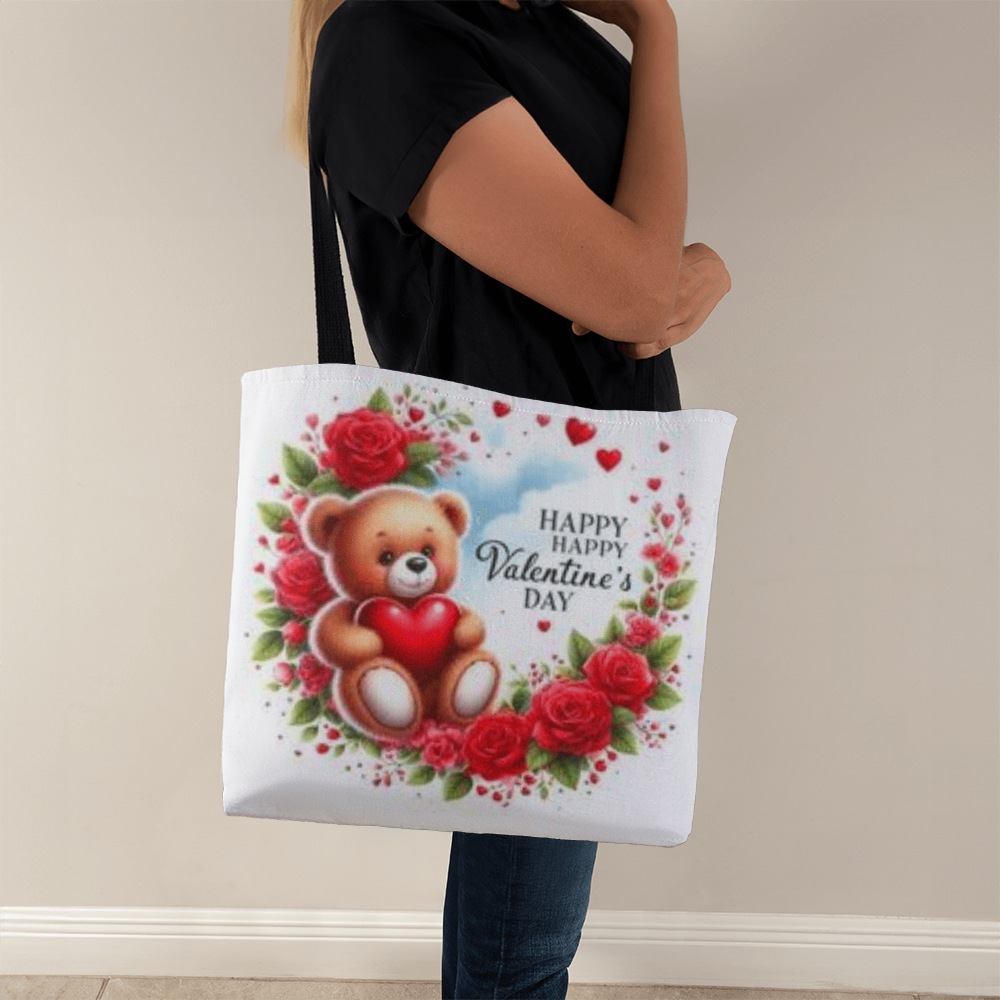 Teddy Bear Reave Valentine Tote Bag