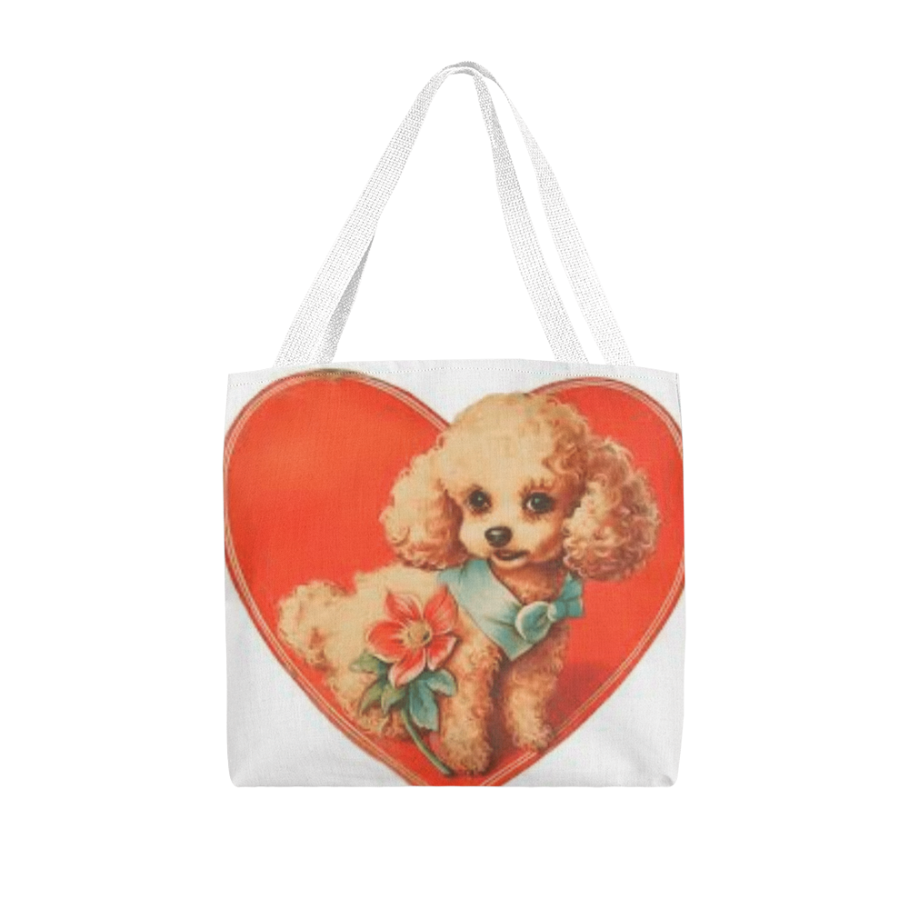 Puppy Valentine Tote Bag