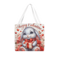Rabbit Valentine Tote Bag