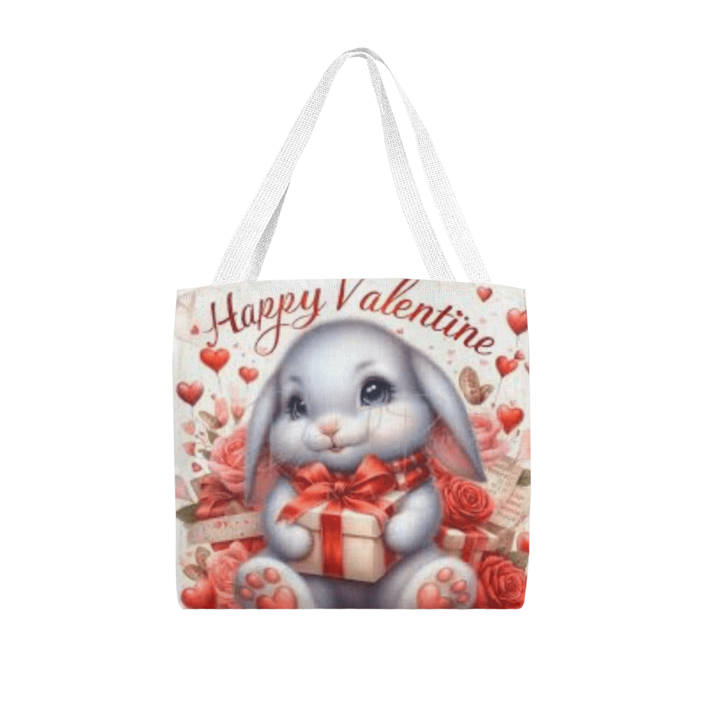 Rabbit Valentine Tote Bag