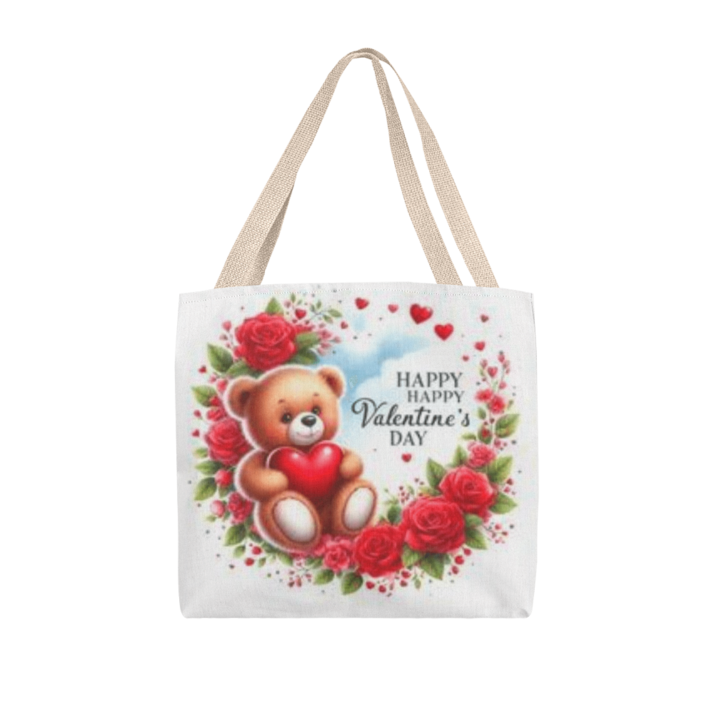 Teddy Bear Reave Valentine Tote Bag