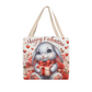 Rabbit Valentine Tote Bag