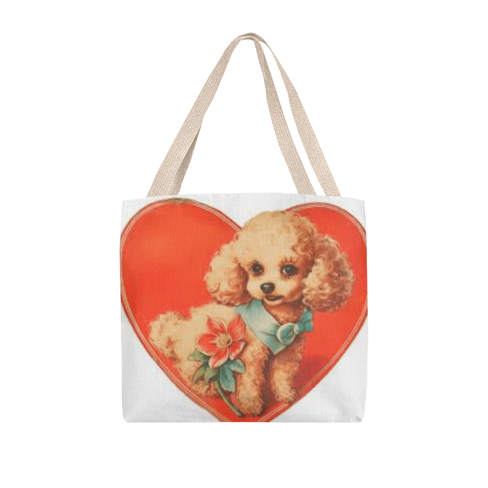 Puppy Valentine Tote Bag