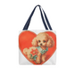 Puppy Valentine Tote Bag