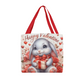Rabbit Valentine Tote Bag