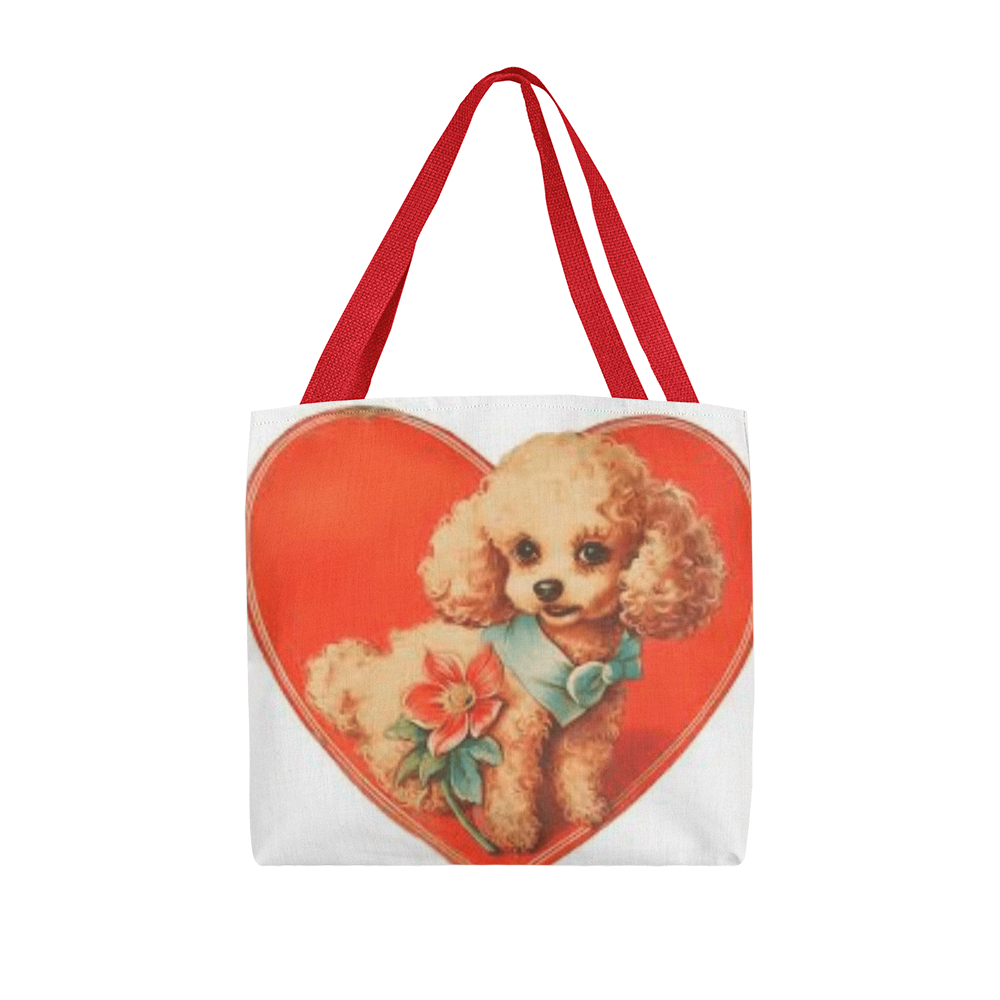 Puppy Valentine Tote Bag