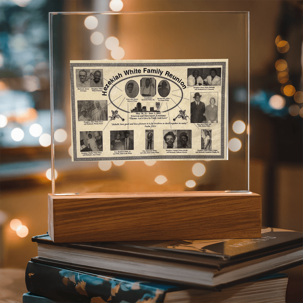 Square Acrylic Plaque-family reunion