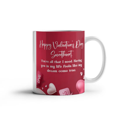 Happy valentine Sweetheart mug