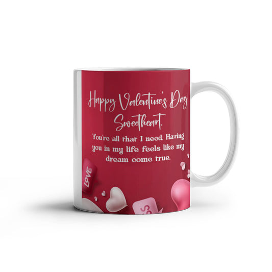 Happy valentine Sweetheart mug