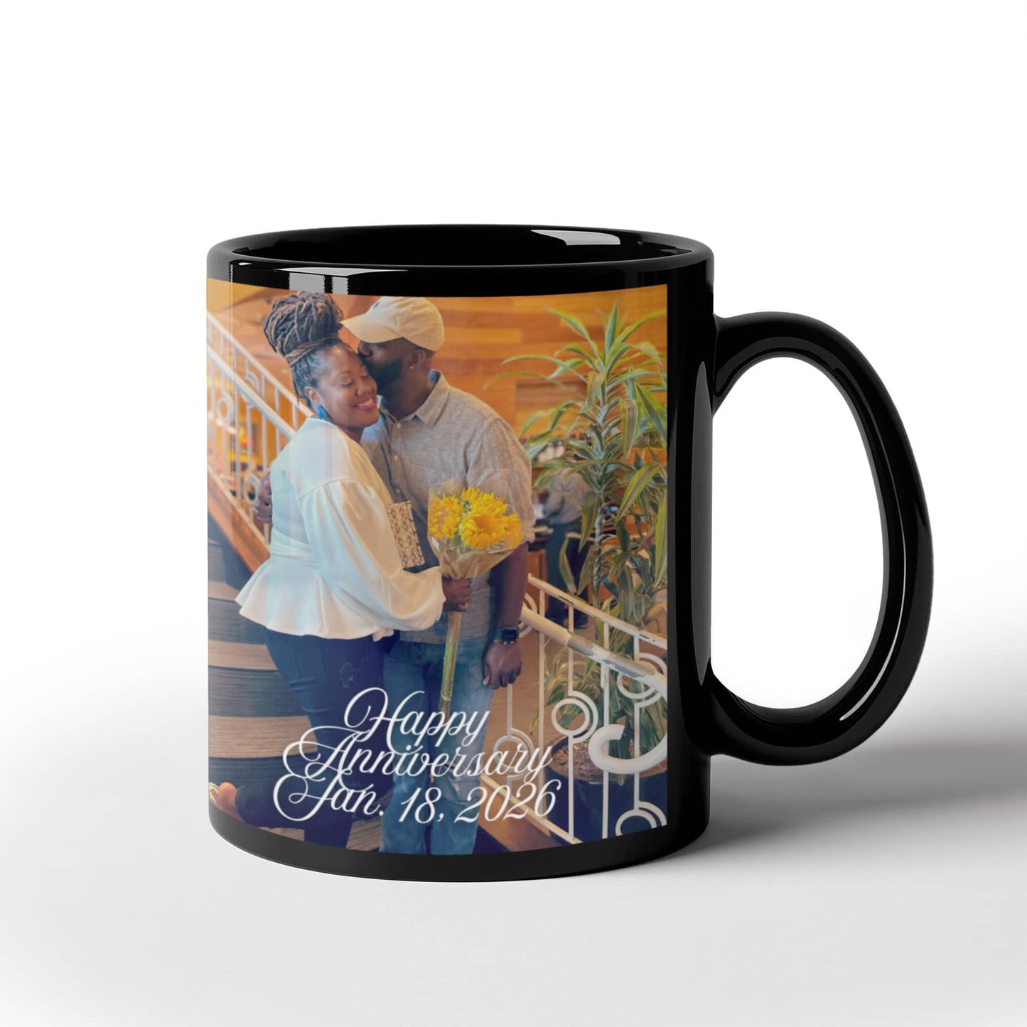 D & AJ Anniversary in black