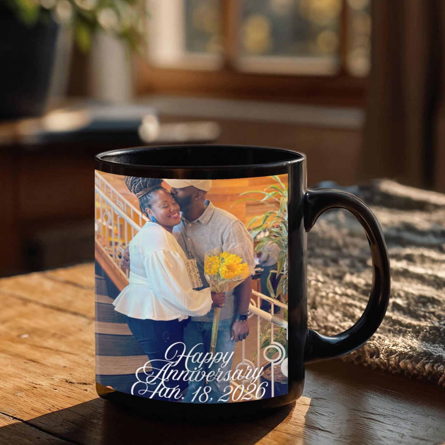 D & AJ Anniversary in black