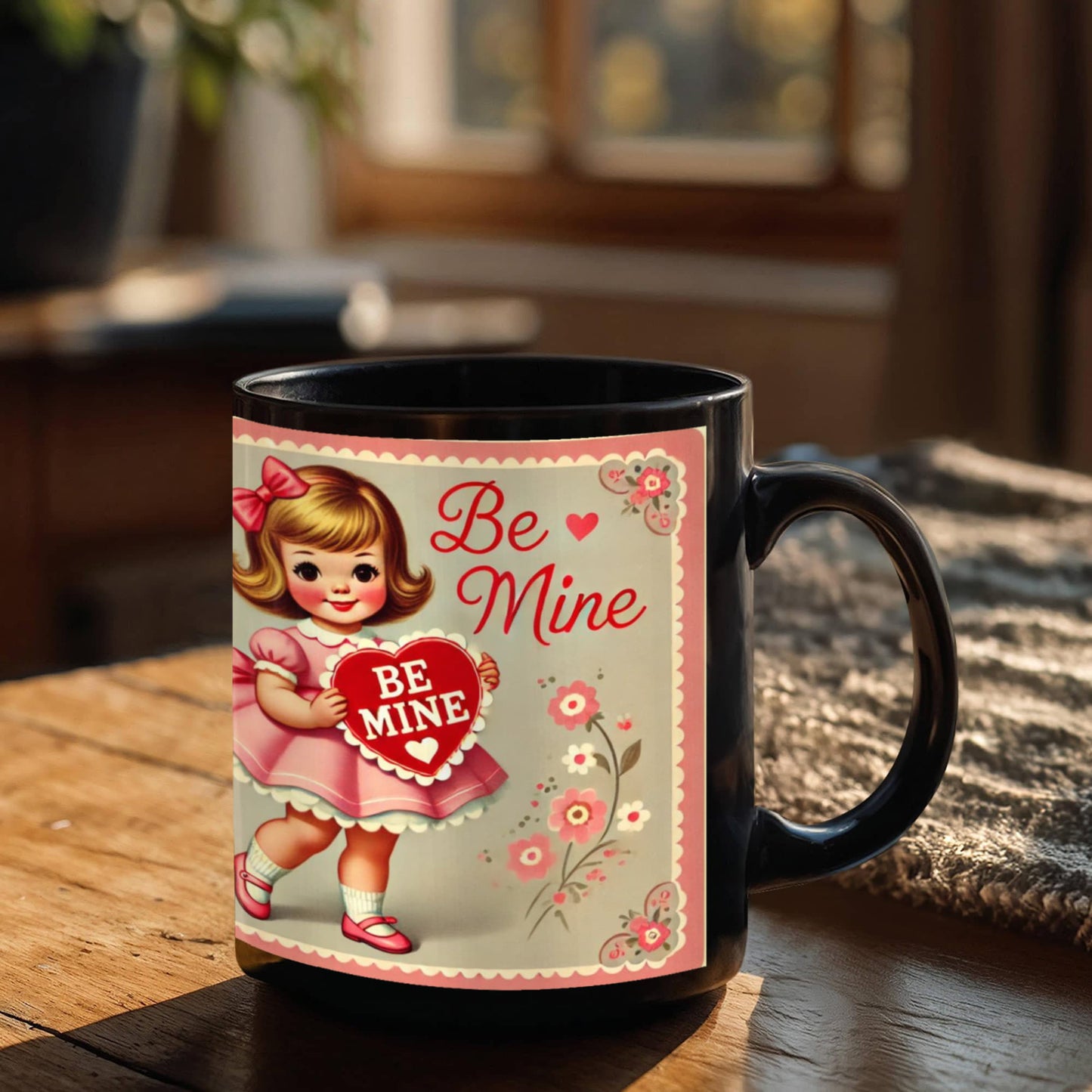 Be my Valentine girl mug